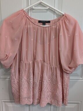 Marc New York Embroidered Chiffon Peasant